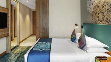Premium bedding, minibar, in-room safe, desk