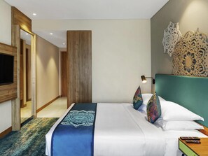 Ropa de cama de alta calidad y minibar 