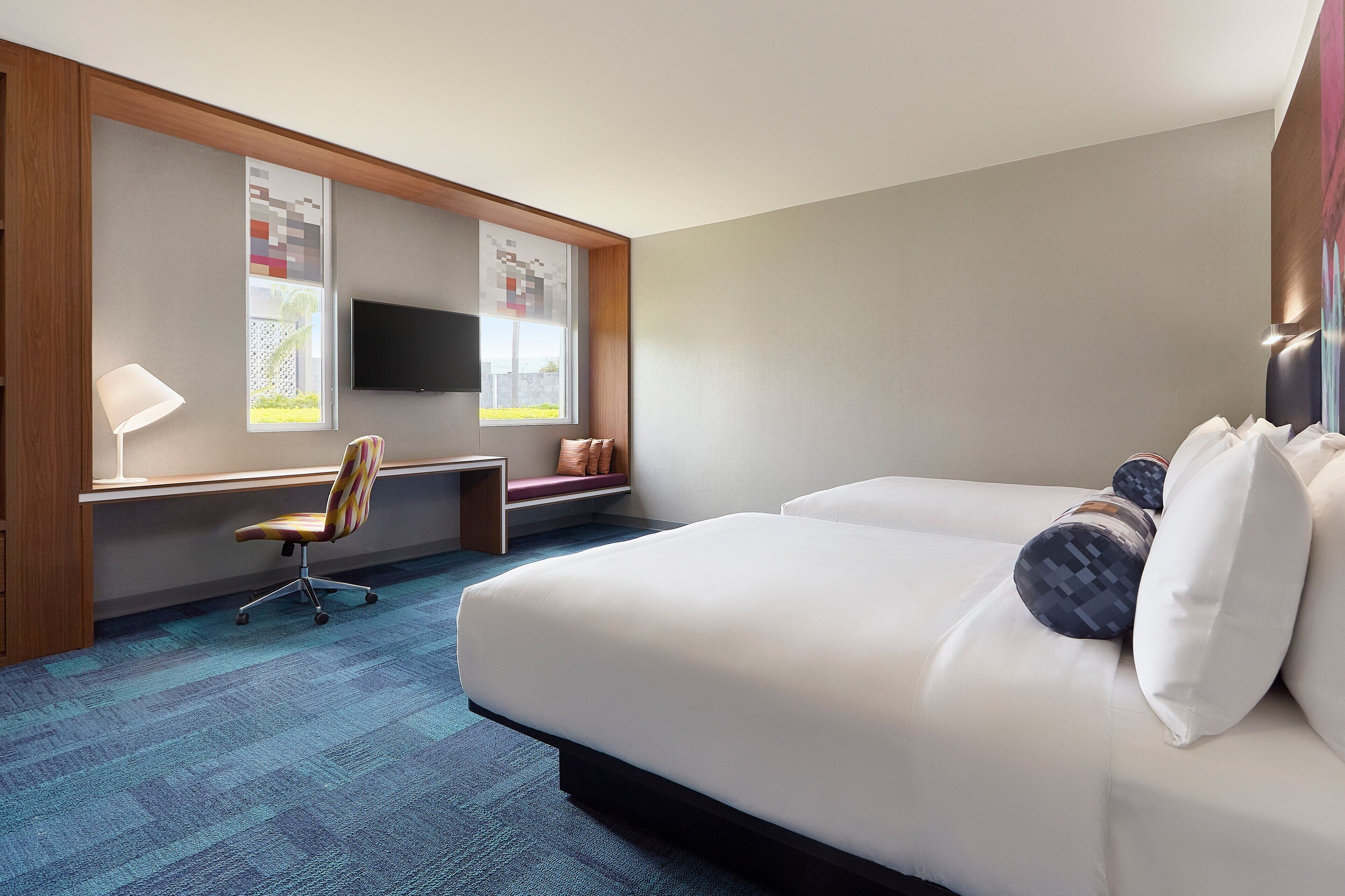 room, 2 queen beds | 1 bedroom, down duvets, minibar, in-room safe