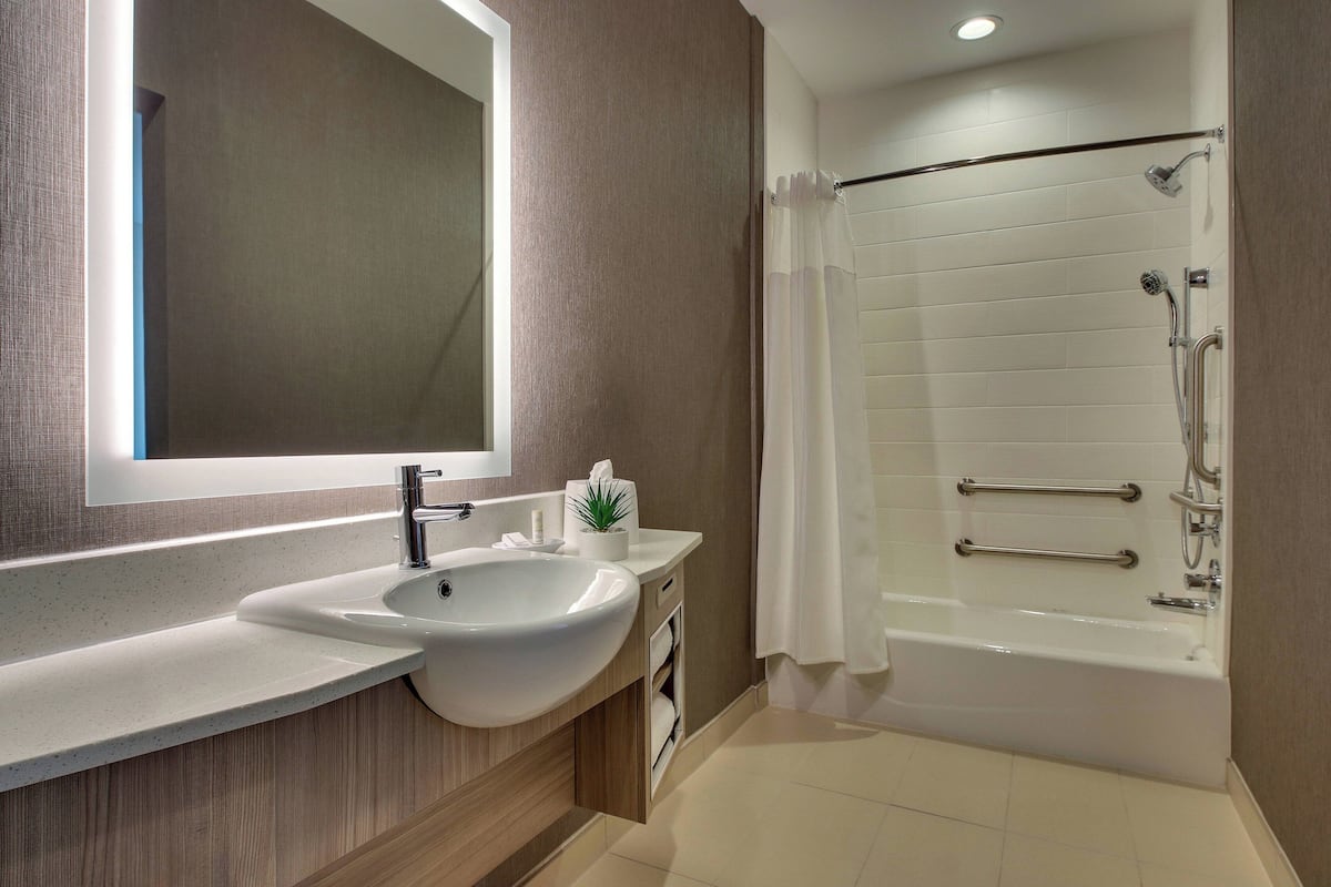 free toiletries, hair dryer, towels, soap