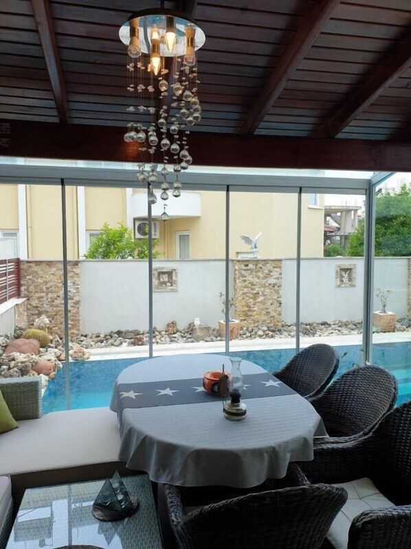 فيلا - منظر لملعب الجولف | شرفة/رواق