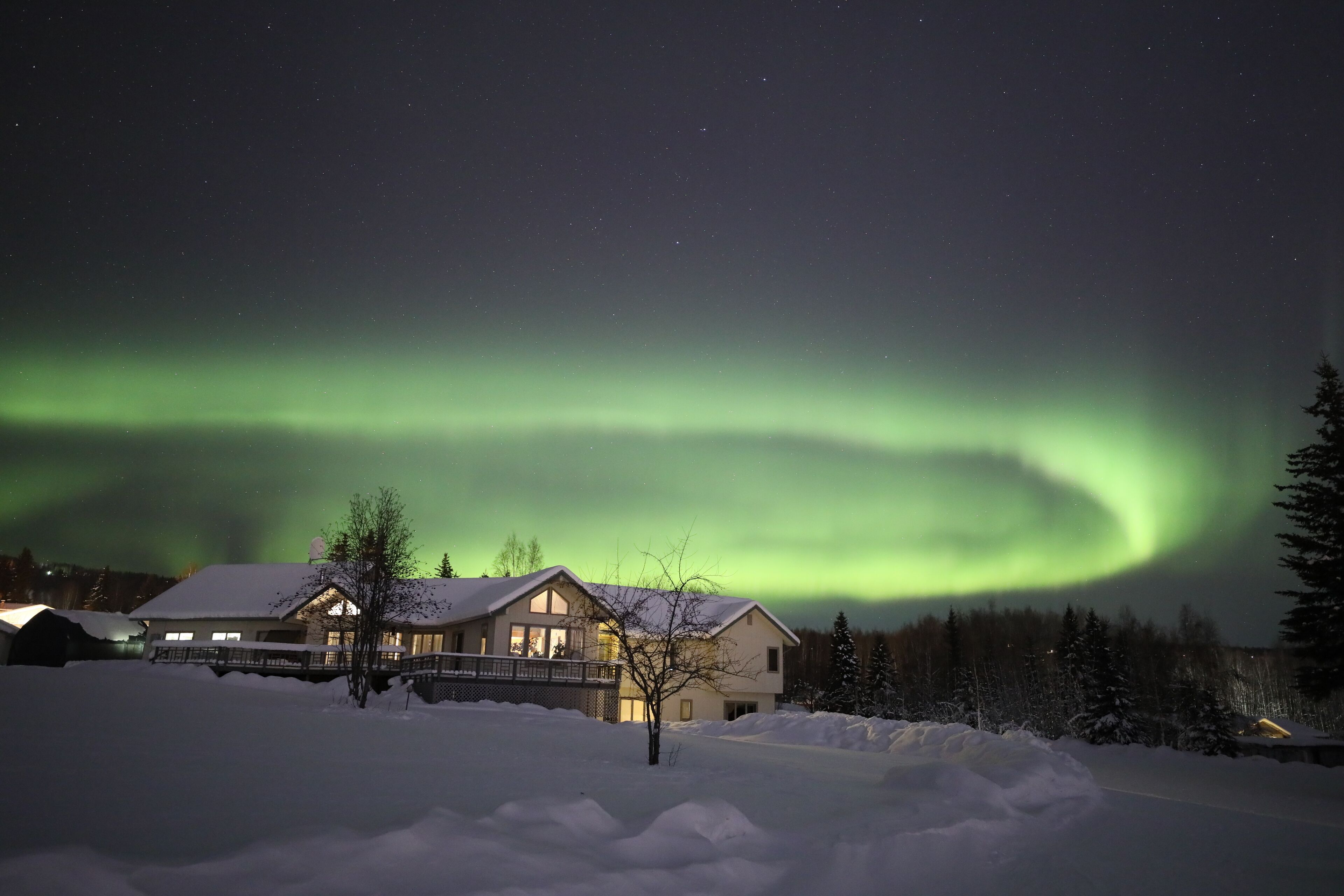Aurora and Denali View Apartment: Part of a nice home with one of the best views