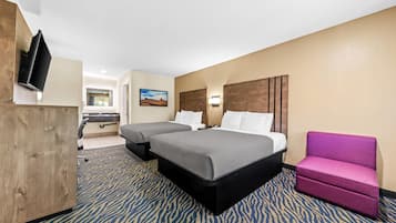Standard Room, 2 Queen Beds, Non Smoking | Premium bedding, desk, laptop workspace, soundproofing