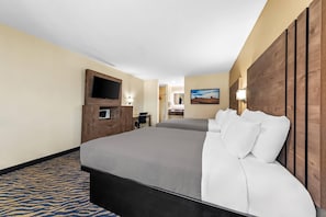 Standard Room, 2 Queen Beds, Non Smoking | Premium bedding, desk, laptop workspace, soundproofing