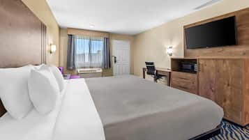 Chambre, 1 très grand lit, accessible aux personnes à mobilité réduite, non-fumeurs | Literie de qualité supérieure, bureau