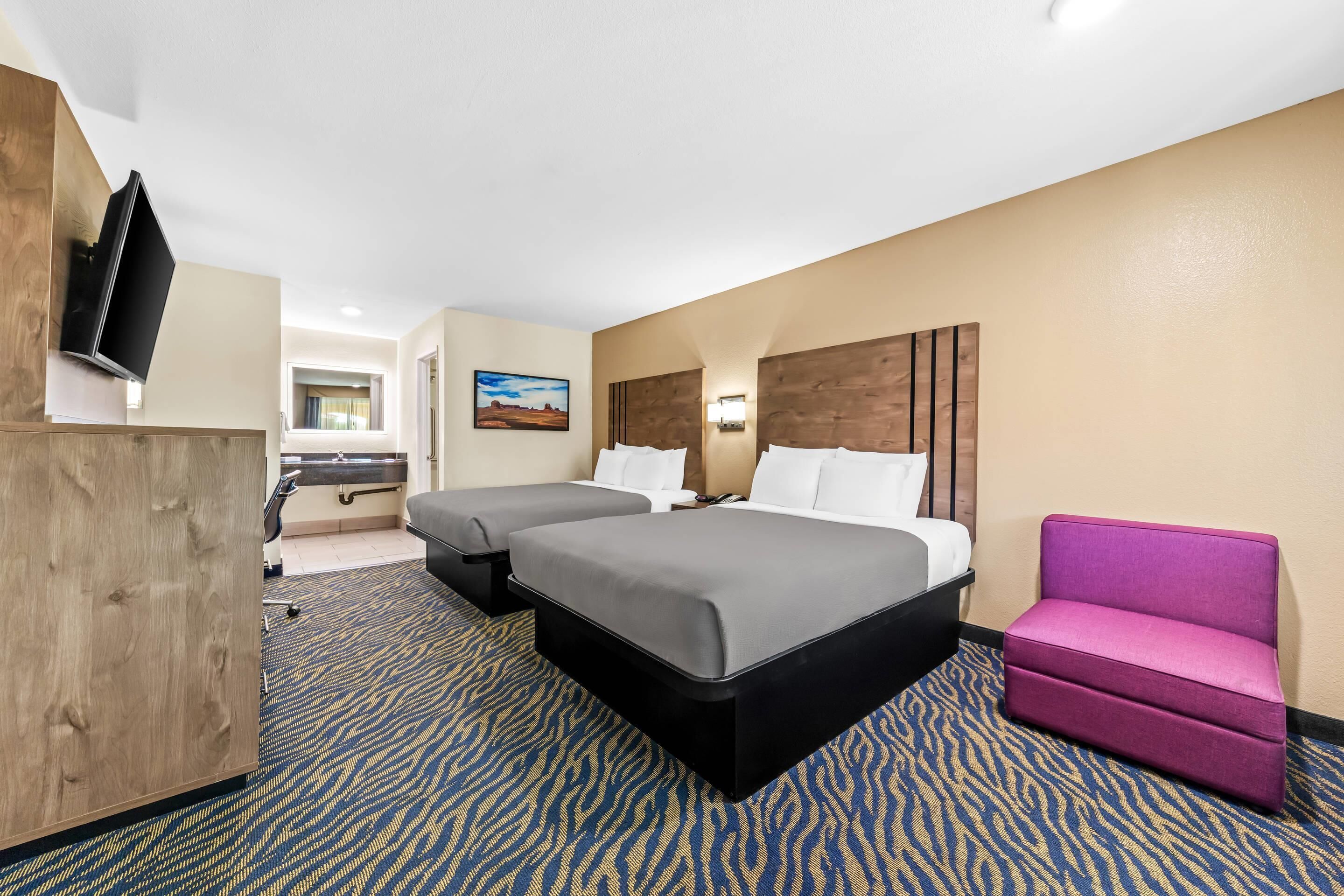 Standard Room, 2 Queen Beds, Non Smoking | Premium bedding, desk, laptop workspace, soundproofing