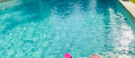 AuĂenpool, beheizter Pool