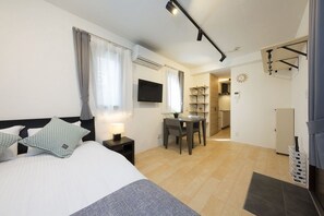 아파트, 침실 1개 | 1 개의 침실, 다리미/다리미판, 무료 WiFi, 침대 시트