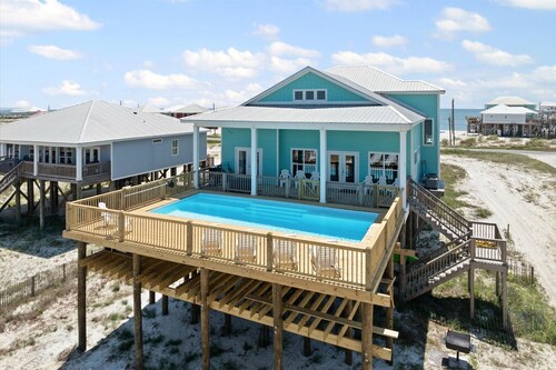 Postcard two-story home on the bay and a short walk to the beach! With Game Room