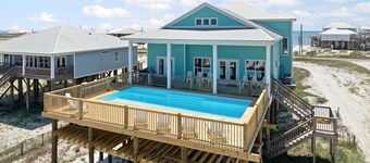 Postcard two-story home on the bay and a short walk to the beach! With Game Room