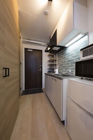 Apartment, 1 Bedroom | Private kitchenette | Fridge, microwave, stovetop, cookware/dishes/utensils - C2 Maison Philippe Shitaya 203 (Tokyo)
