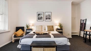 1 quarto, frigobar, cortinas blackout, Wi-Fi de cortesia