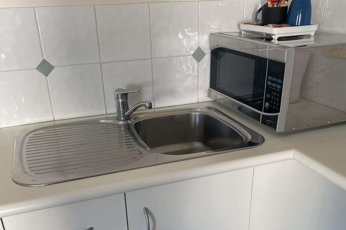 room 4 | private kitchenette | fridge, microwave, coffee/tea maker, electric kettle