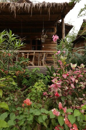 Deluxe Double Room, Garden View | View from room - Fish Island Bungalows (Kampot)