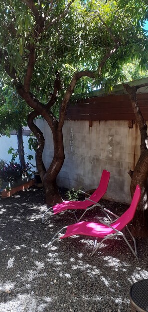 Property grounds - La Kaz Ferblantier.  Villa located 5 minutes' walk from the beaches of Saint-Leu.  (ST LEU)