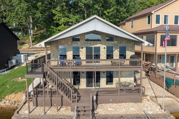 Two covered decks for you to enjoy overlooking Mill Creek cove.