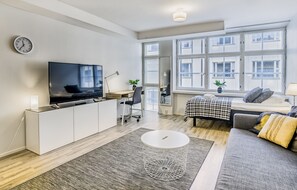 apartman, 1 hálószobával | Nappalirész | Okostévé