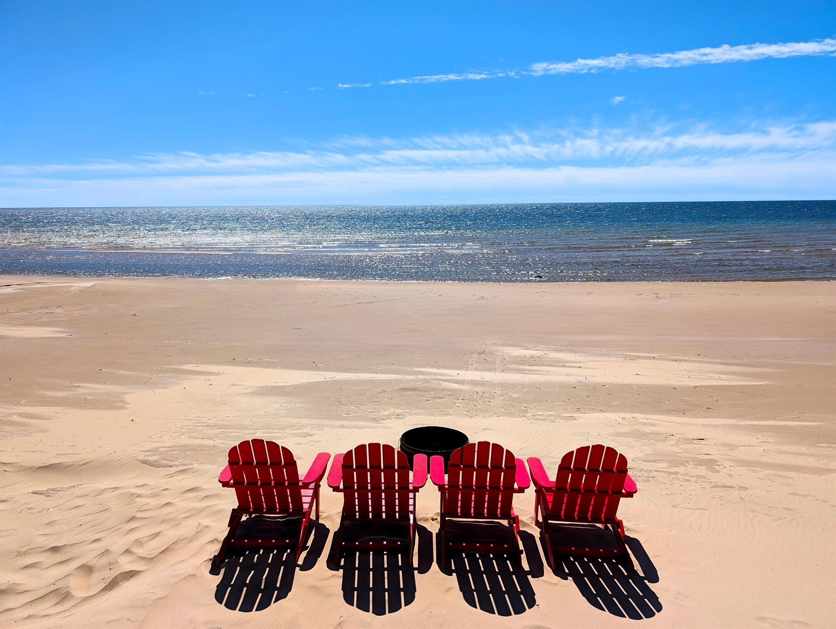 On the beach
