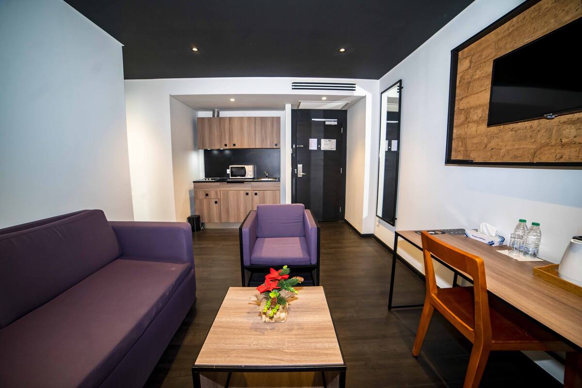 in-room safe, desk, blackout curtains, soundproofing