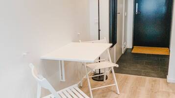 Blackout curtains, iron/ironing board, free WiFi, bed sheets