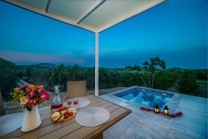 Villa - 1 soveværelse - boblebad - havudsigt | Boblebad