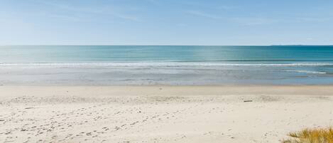 Vlak bij het strand