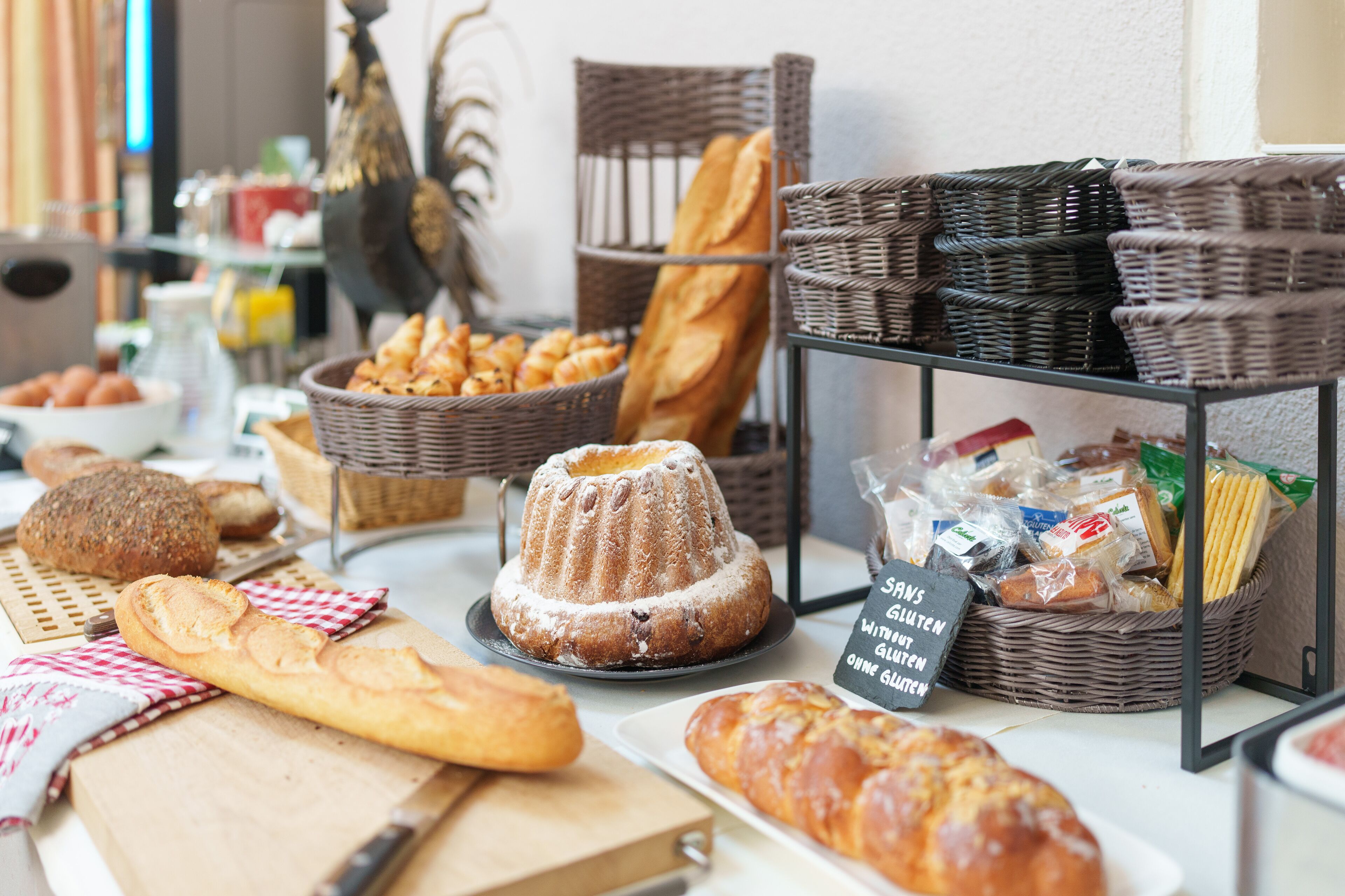 daily buffet breakfast (eur 14.50 per person)