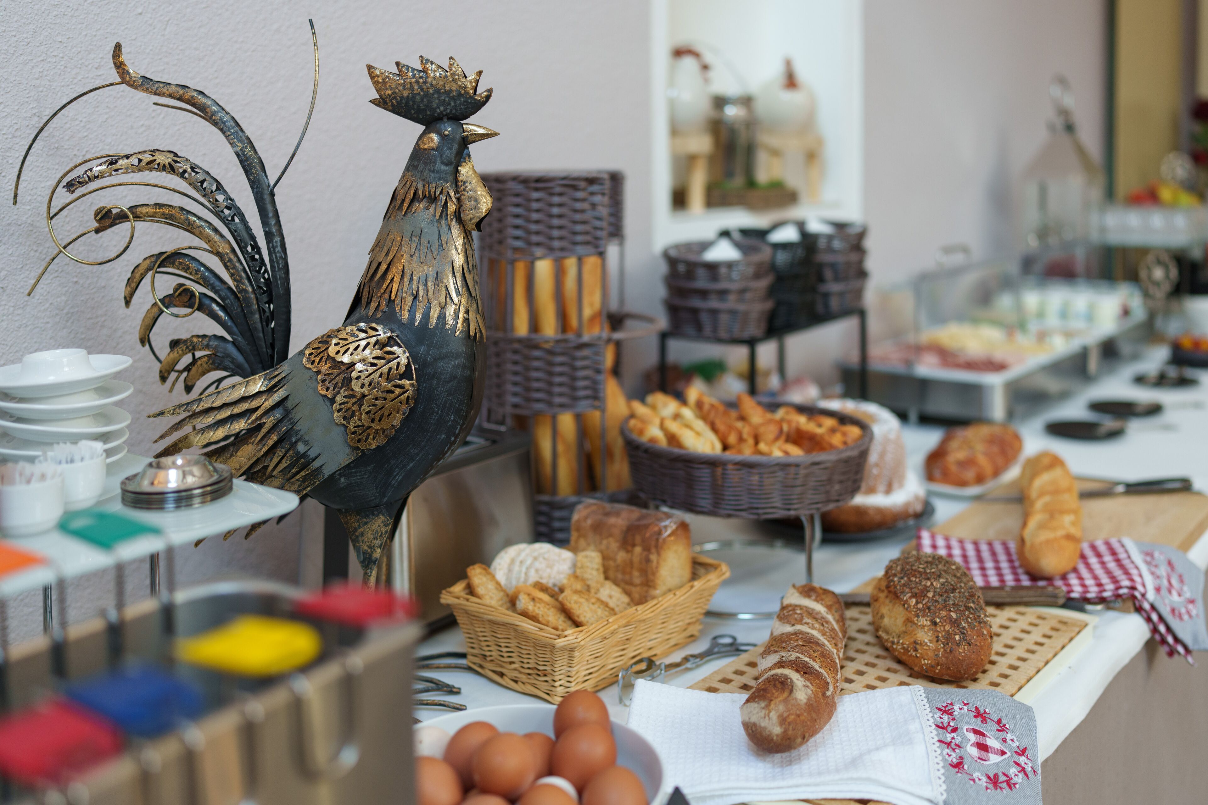 daily buffet breakfast (eur 14.50 per person)