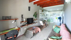 Apartment, 2 Bedrooms (Colombe) | Living area - Chez Memere Holiday Apartments (Mahé Island)