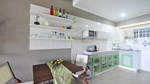 Apartment, 2 Bedrooms (Colombe) | Private kitchen | Full-size fridge, microwave, oven, stovetop - Chez Memere Holiday Apartments (Mahé Island)