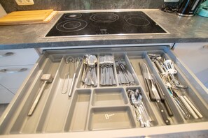 商務公寓, 3 間臥室, 花園景觀 (incl. Endreinigungsgebühr) | 私人廚房 | 大型冰箱、微波爐、烤箱、爐台