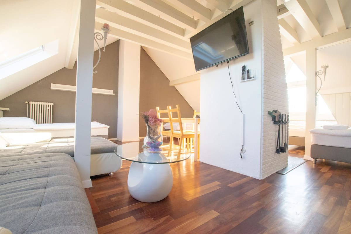 Exclusive Apartment, Garden View (incl. Endreinigungsgebühr) | Living area