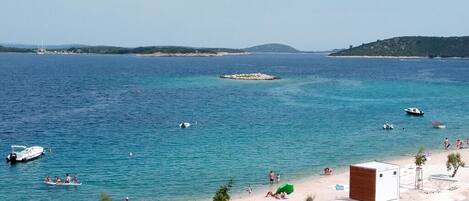 Beach nearby, sun-loungers