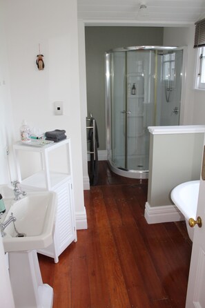 Hair dryer, towels, soap, shampoo - Character cottage stone's throw from The Square (Martinborough)