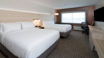 In-room safe, desk, laptop workspace, blackout drapes