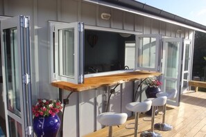 Terrace/patio -  Comfort and relaxation at Kawau Bay Beach House.  (Snells Beach)