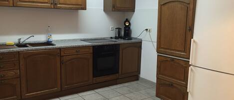 Apartment | Private kitchen | Fridge, oven, stovetop, dishwasher
