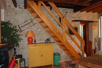 Escalier menant à la suite