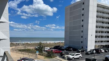 Family Double Room, 2 Queen Beds, Partial Ocean View | Terrace/patio