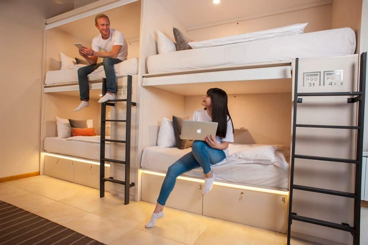 Gemeinsamer Schlafsaal (8 beds) | Verdunkelungsvorhänge, kostenloses WLAN, Bettwäsche, Rollstuhlgeeignet