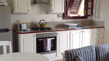Microwave, oven, toaster, cookware/dishes/utensils