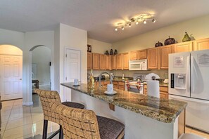 Fridge, microwave, stovetop, dishwasher - 9 Mi to Disney: Family Home w/ Private Pool! (Davenport)