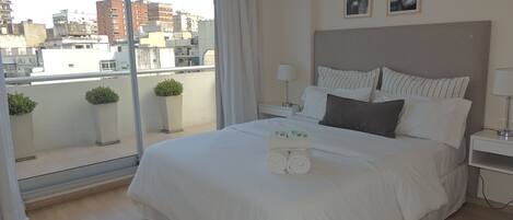 Departamento Premium, 1 habitación | Ropa de cama de alta calidad, edredón y camas con pillow-top