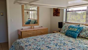 2 bedrooms, in-room safe, iron/ironing board, travel crib