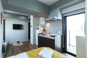 Apartment, 1 Bedroom | Living area | TV