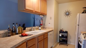 Condo, Mountain View | Private kitchen | Espresso maker, coffee/tea maker, full-size fridge, microwave - A Big Bear Weekend (Big Bear Lake)