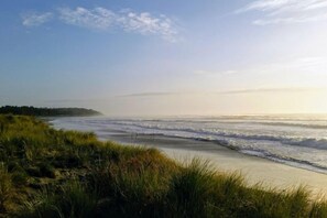 Beach nearby, sun loungers - Sunny bach, walk to beach, golf course & shop. Perfect for a large family or two (Riversdale Beach)