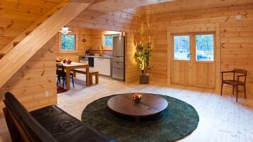 Chalet, 3 Bedrooms | Living area | Flat-screen TV