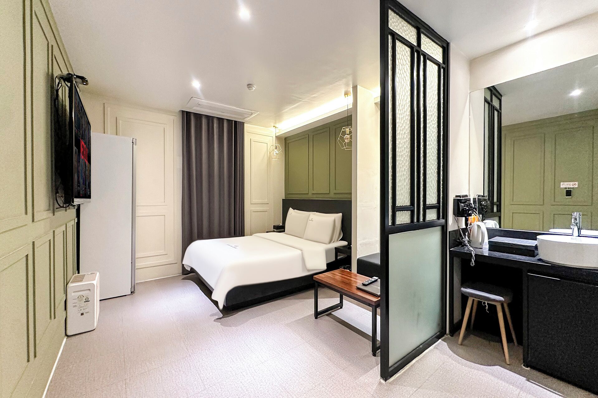 suite | individually decorated, individually furnished, blackout curtains