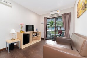 Chalet, 1 Queen-Bett und Schlafsofa, Balkon, Gartenblick